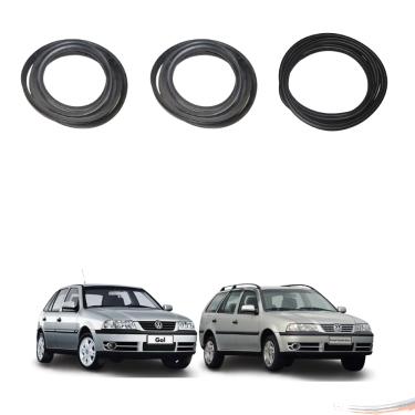 Imagem de Kit Par Borrachas Porta e Porta Mala Gol Parati G2 G3 G4