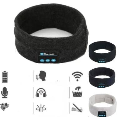 Imagem de Faixa De Dormir Faixa Sem Fio Tapa Olho Fone Bluetooth Pro