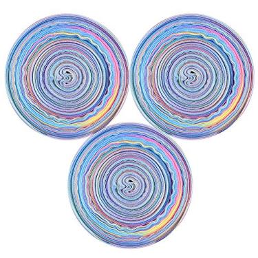 Imagem de Acouto 3 Unidades de Fita Poli de 25 Mm de Largura e 10 Jardas para Embrulho de Presente, Decoração de Cabelo e Artesanato de Festa