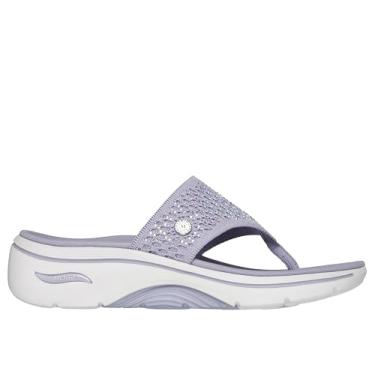 Imagem de Skechers Chinelo feminino cunha 3pt, Preto/preto, 37