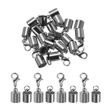 Imagem de 10 tampas de extremidade de cabo, tampas de extremidade de 7,5 mm, contas de barril, tampas de extremidade Kumihimo, ferro para pulseira de couro, fecho de fita, joias, colar, artesanato, faça você