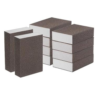 Imagem de Generic 10 peças de blocos de esponja de lixa fina bloco de lixa de espuma de grão 240-320 para polir cozinha metal madeira drywall, 100 x 70 x 25 mm