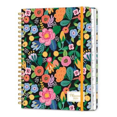 Imagem de Agenda semanal e mensal Lonely 2026 A4 (flores rosa)