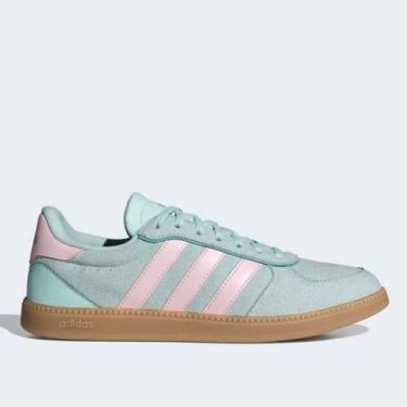 Imagem de Tênis Adidas Breaknet Sleek Suede Feminino, Azul turquesa, 35
