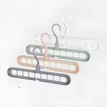 Imagem de Organizador Multiuso de Plástico para Cabides, Bolsas e Gravatas, 32 x 4 cm, Cores Sortidas (Salmão, Azul, Branco, Cinza, Creme)