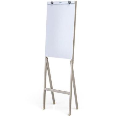 Imagem de Cavalete para FLIP-CHART MDF SLIM Branco 1,80M - Stalo