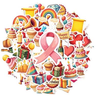 Imagem de 70 peças de adesivos de papelaria coloridos para celular, guitarra, notebook, mala, copo, laptop, bagagem, scrapbook, diário, adesivo, 70 peças