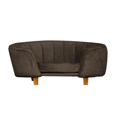 Imagem de Poltrona Cama Caminha Pet Laddi Veludo Marrom Dvinn Marrom