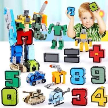 Imagem de Robô Transformável Infantil Números Para Natal - Atena