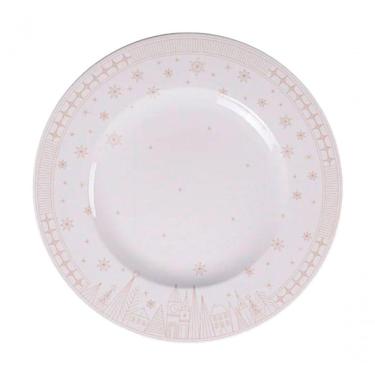 Imagem de Kit Jogo Pratos Rasos Jantar 2pçs 2 Pessoas Capodanno 28cm