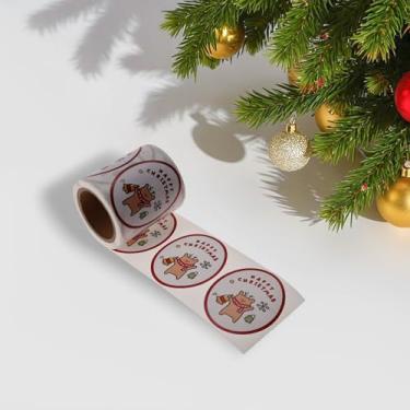Imagem de Generic 1Pcs Christmas Stickers for Ceramic Glass Metal Paper Plastic Peel and Stick Christmas Bears 120 Stickers Coated Paper Red White Brown