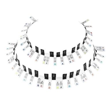 Imagem de RiToEasysports Etiquetas Coloridas Removíveis da Etiqueta da Música do Teclado do Piano de 88 Teclas para Crianças que Aprendem Iniciantes, Material PVC