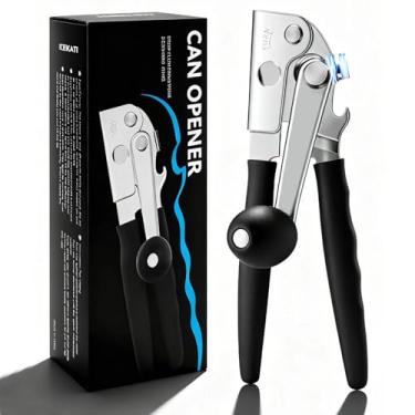 Imagem de Abridor de latas, abridor de latas comercial, abridor de latas manual de aço inoxidável resistente para idosos e cozinha