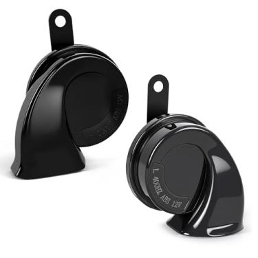 Imagem de KIMCARLEY Buzina de carro compatível com Toyota RAV4 2025 2024 2023 2022 2021 2020 2019 acessórios, 12 V à prova d'água duplo tom elétrico automotivo buzina caracol carro trompete kit de substituição