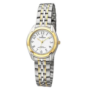 Imagem de Relógio CHAMPION feminino analógico bicolor branco CH26686B