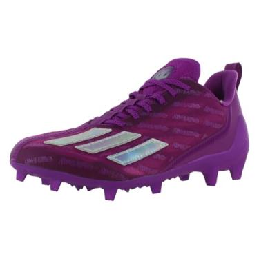 Imagem de adidas Tênis de futebol masculino Adizero Scorch, Sonic Fuchsia/Prata Metálico/Core Black, 44