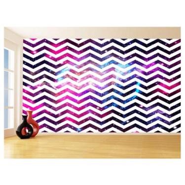 Imagem de Papel De Parede 3D Sala Chevron Zig Zag Listras 3,5M Zig136 - Você Dec