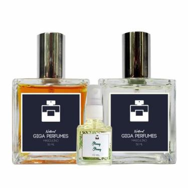 Imagem de Kit 2 Perfumes Masculinos Aquático 50ml + Oriental 50ml - Essência Do 