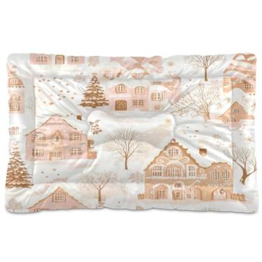 Imagem de Blueangle Cama para cães de gengibre ultra macia e calmante para cães médios, cama retangular confortável para animais de estimação, 36 x 24 polegadas (387)