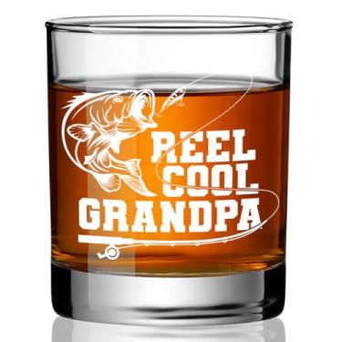 Imagem de Ymzkpoa Presentes de pesca legais para vovô, homem, sogro, cunhado, carretel legal para vovô, copo de uísque, Natal, Ação de Graças, aniversário, presente de Dia dos Pais, presentes de pescador para