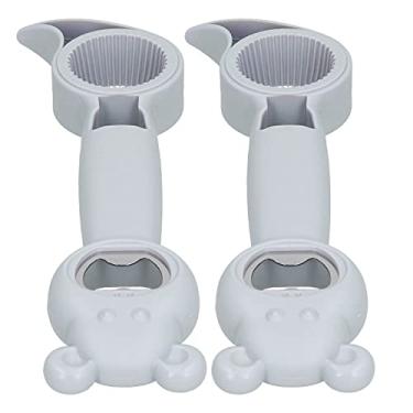 Imagem de Phefop 2 Pces 4 Em 1 Abridor de Lata Manual Portátil Abridor de Garrafa, Aço Inoxidável Pp, Fácil de Usar para Casa, Cozinha, Bares (#12)