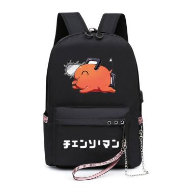 Imagem de Mochila Cartoon Kids School Nylon Chainserras Mans Pochitas