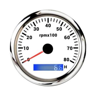Imagem de Tacômetro LCD De 85MM Com Luz De Fundo LED Para Barco Marinho E Carro,