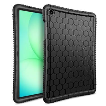 Imagem de Fintie Capa de silicone para Samsung Galaxy Tab A9 Plus/A9+ 5G 11 polegadas modelo 2023 (SM-X210/X216/X218), Honey Comb Series Capa protetora leve e à prova de choque, preta