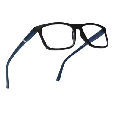 Imagem de 2SeeLife Óculos De Leitura Com Bloqueio Luz Azul Premium Para Homens - Dobradiças Mola Resistentes, Leitores Todos Os Formatos Rosto, Armação Retangular, Leitor 0,5