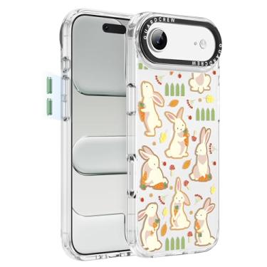 Imagem de GuardCrew Capa para iPhone Air, [proteção contra quedas de grau militar de 3,5 m à prova de colisão] [antiamarelamento e anti-descasca] Capa de telefone fina transparente à prova de choque TPU para