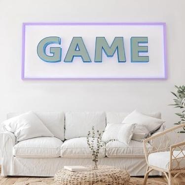 Imagem de FIENBUHUA Pôster de arte de parede em tela para jogos (Gaming E, 24C x 16W, sem moldura)