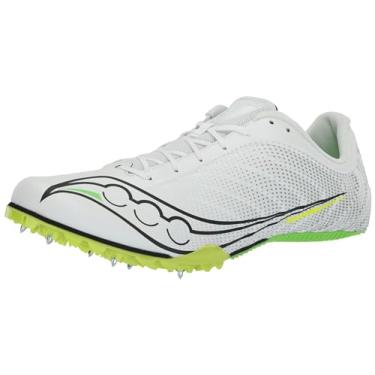 Imagem de Saucony Tênis masculino Spitfire 5 Track, Branco/Slime, 44