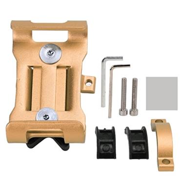 Imagem de Suporte de telefone para bicicleta, suporte de liga de alumínio para navegação com almofadas de silicone antiderrapantes, amplamente compatível com smartphones de 3,5 a 6,5 polegadas, para diâmetros