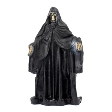 Imagem de Escultura Exu Caveira de Capa Preta Resina 10 cm