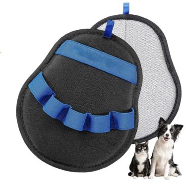 Imagem de Luvas para Remoção de Pelos Animais Eletrostática Bidirecional Altamente Eficaz Residuais Domésticas Limpeza Sofás e Tec