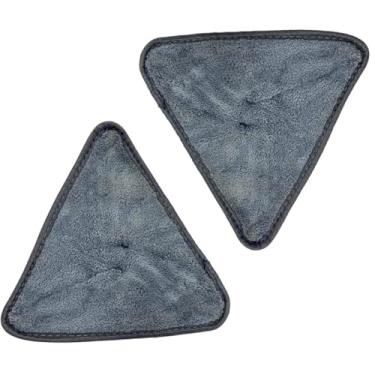 Imagem de 2 Refil para Mop Triângulo em Microfibra, Absorvente para Limpeza de Pisos, Ideal para Porcelanato, Laminado, Madeira e Cerâmica, 25 x 25 cm