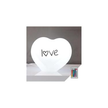 Imagem de Luminária Coração Love Stylo LED RGB Prático e Funcional para o Dia a Dia