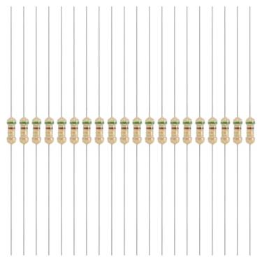 Imagem de YOKIVE 200 peças 1/4W (0,25 Watts) 5,1 Ohm 5% de resistor de filme de carbono, resistor fixo único de filme de carbono | Ótimo para dispositivos eletrônicos DIY, placas de circuito, sensores