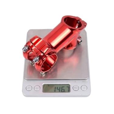 Imagem de Mesa de 31,8 mm polida, leve, para bicicletas de estrada e mountain bikes, com ângulos de 35 graus, 70°, 90° e 110 mm, compatível com modelos XC e AM. Peças brilhantes para MTB.(35degree 70mm RED)