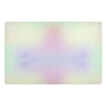 Imagem de Tapete de porta externo gradiente arco-íris pastel tapete de cachorro enlameado durável, tapete de porta da frente ao ar livre, decoração de varanda frontal