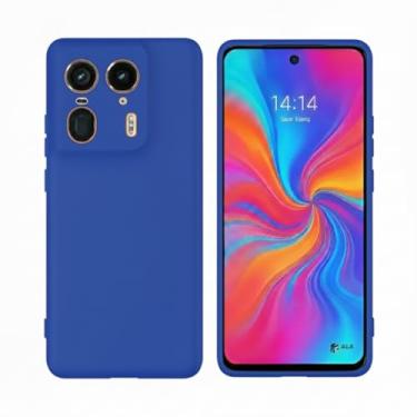 Imagem de Capa Silicone Premium Forrada Compatível Moto Edge 50 Ultra 5G com Proteção de Câmera (Azul Royal)
