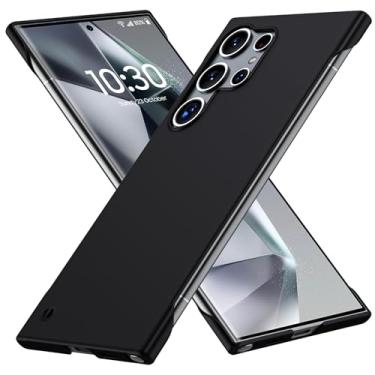 Imagem de GRECAZO Capa ultrafina fosca projetada para Samsung Galaxy S24 ultra sem moldura 6,8 polegadas fina minimalista leve fosca capa rígida protetora sem bordas - preta