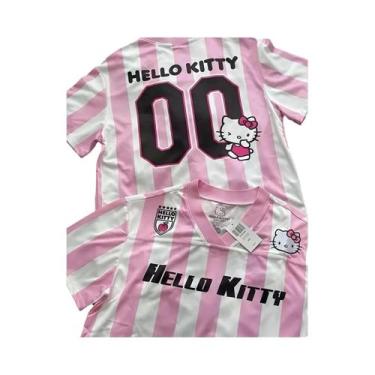 Imagem de Camiseta V-neck Hello Kitty Para Mulheres E Homens Moda Cartoon Roupas