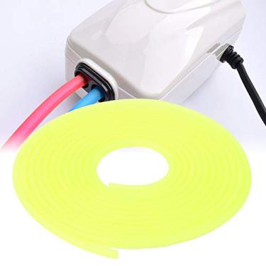Imagem de SPYMINNPOO Tubo Macio do Silicone da Mangueira do Oxigênio Aquário de 5m para o Tanque de Peixes, Tubo Flexível da Bomba de Ar para Tanques de Peixes Coloridos, Seguro para (Amarelo)