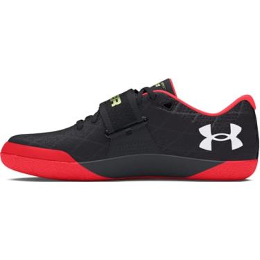 Imagem de Under Armour Tênis unissex UA Centric Grip Track - 3021862-004 - Preto/Phoenix Fire/Alto/Vis Amarelo, Preto (006), 41