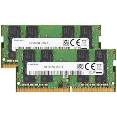Imagem de Samsung 32GB (2x16GB) DDR4 2666MHz PC4-21300 (PC4-2666V) CL19 SODIMM 2Rx8 Dual Rank 1.2V 260-Pin Laptop, Notebook RAM Memory