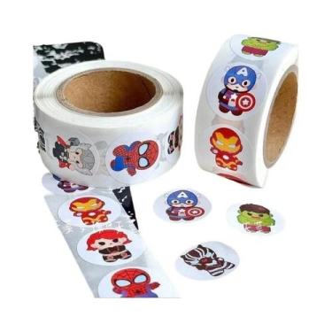 Imagem de Adesivos Decorativos Chibi Capitão América 493 Peças Designs Vibrantes