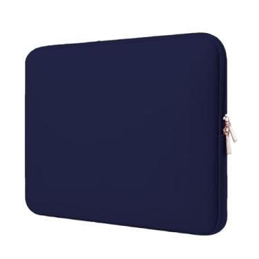 Imagem de Capa Case para Notebook 11 a 17 Polegadas em Neoprene Premium, Capa Protetora Impermeável com Zíper Duplo(Azul Marinho,12.1)