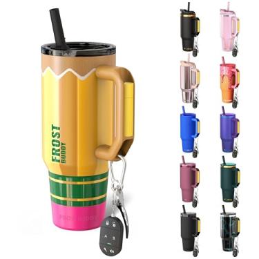 Imagem de Thicc Buddy - Copo de aço inoxidável isolado a vácuo de 1,134 g com tampa e canudo para água - Caneca de viagem compatível com porta-copos - presentes para mulheres e homens ele ela