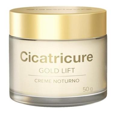 Imagem de Creme Facial Gold Lift Noite Antirrugas 50g Cicatricure Ouro